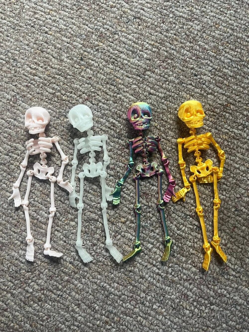 Poseable Skeleton Magnets (Set of 4) - New